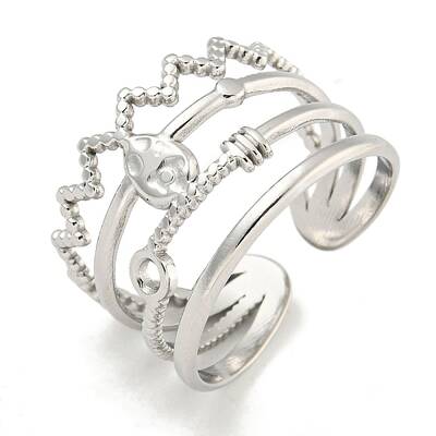 Non-Tarnish 304 Stainless Steel Open Cuff Ring