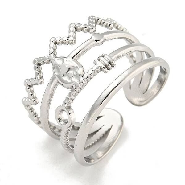 Non-Tarnish 304 Stainless Steel Open Cuff Ring
