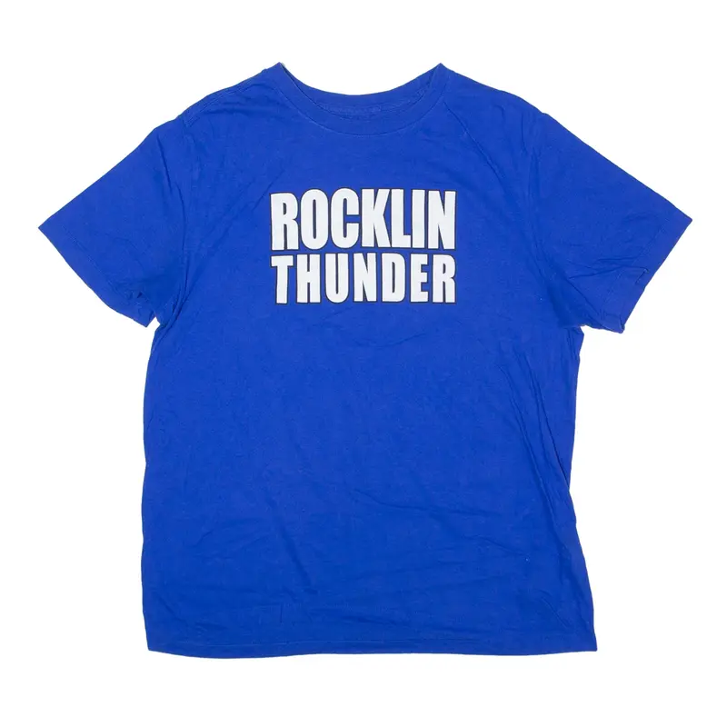 NIKE Rocklin Thunder USA T-Shirt Blue Short Sleeve Mens M