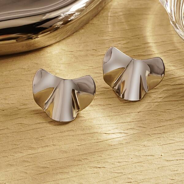 Stylish Stainless Steel Irregular Stud Earrings