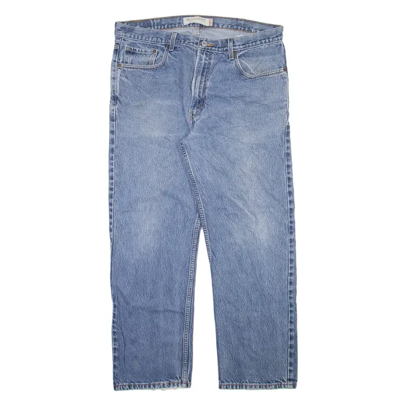 LEVI'S 505 Jeans Mens Blue Regular Straight Stone Wash W38 L30