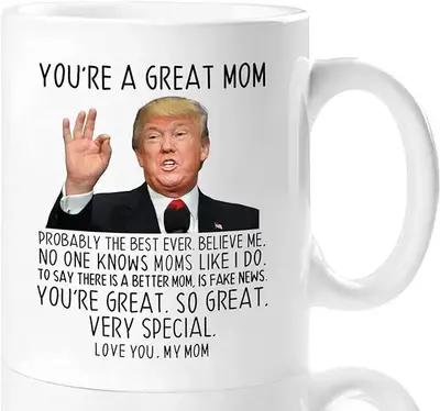 Funny Christmas Gifts for Mom, You're A Great Mom Coffee Mug, Mom Birthday Gifts from Daughter Son, Valentines Day Gifts