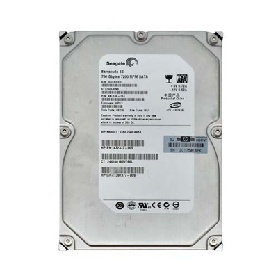 432337-005 HP 750GB 1.5Gb/s SATA 7200 3.5-inch Hard Drive