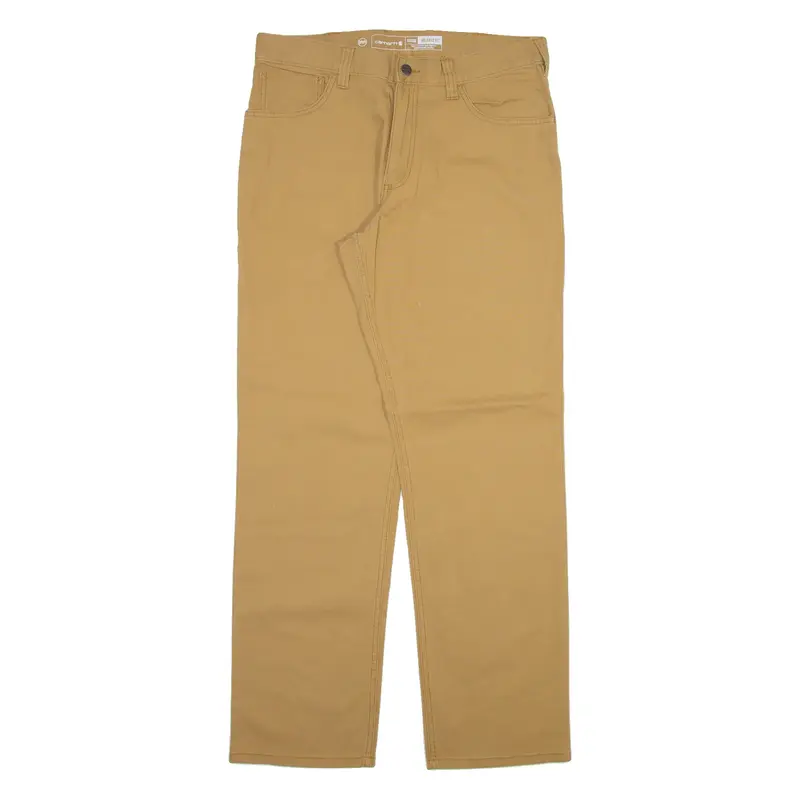 CARHARTT Mens Trousers Beige Relaxed Straight W33 L32