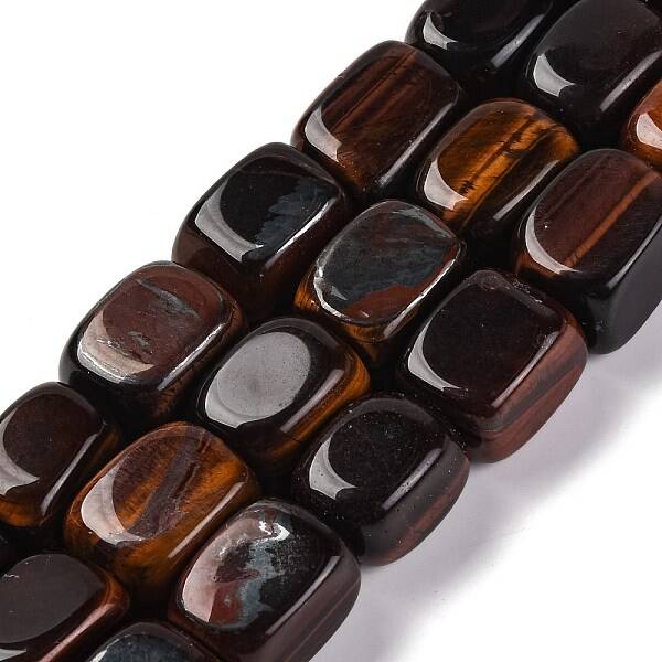 Natural Red Tiger Eye Dyed & Heated Beads Strands