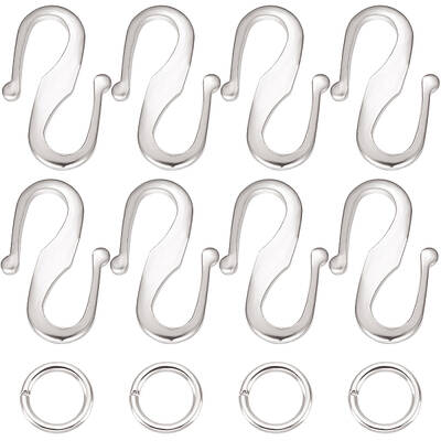 50Pcs Brass S Hook Clasps
