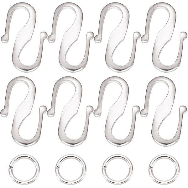 50Pcs Brass S Hook Clasps