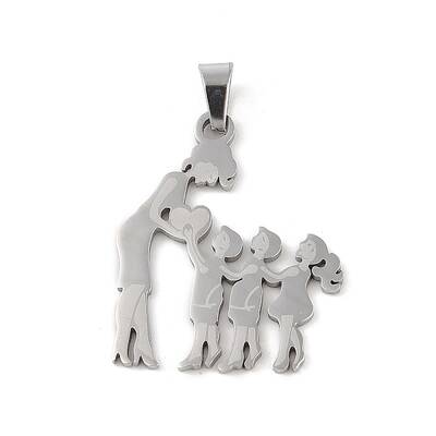 Non-Tarnish Mother's Day 304 Stainless Steel Pendants
