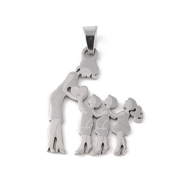 Non-Tarnish Mother's Day 304 Stainless Steel Pendants
