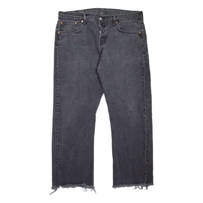 LEVI'S 501 Jeans Mens Grey Regular Straight W38 L27