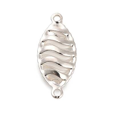 925 Sterling Silver 3D Holow Connector Charms