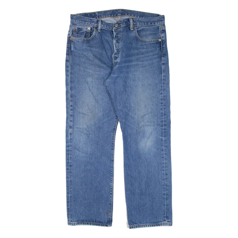 LEVI'S 501 Jeans Mens Blue Regular Straight W36 L30