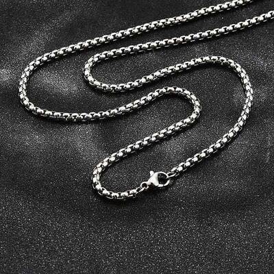 Non-Tarnish 304 Stainless Steel Box Chain Necklaces