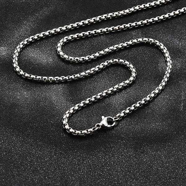 Non-Tarnish 304 Stainless Steel Box Chain Necklaces
