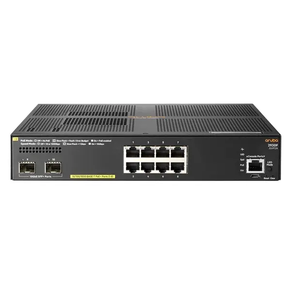 JL692-61001 HP Aruba 2930F 8G PoE+ 8x RJ45 Port PoE+ 2x SFP+ Switch