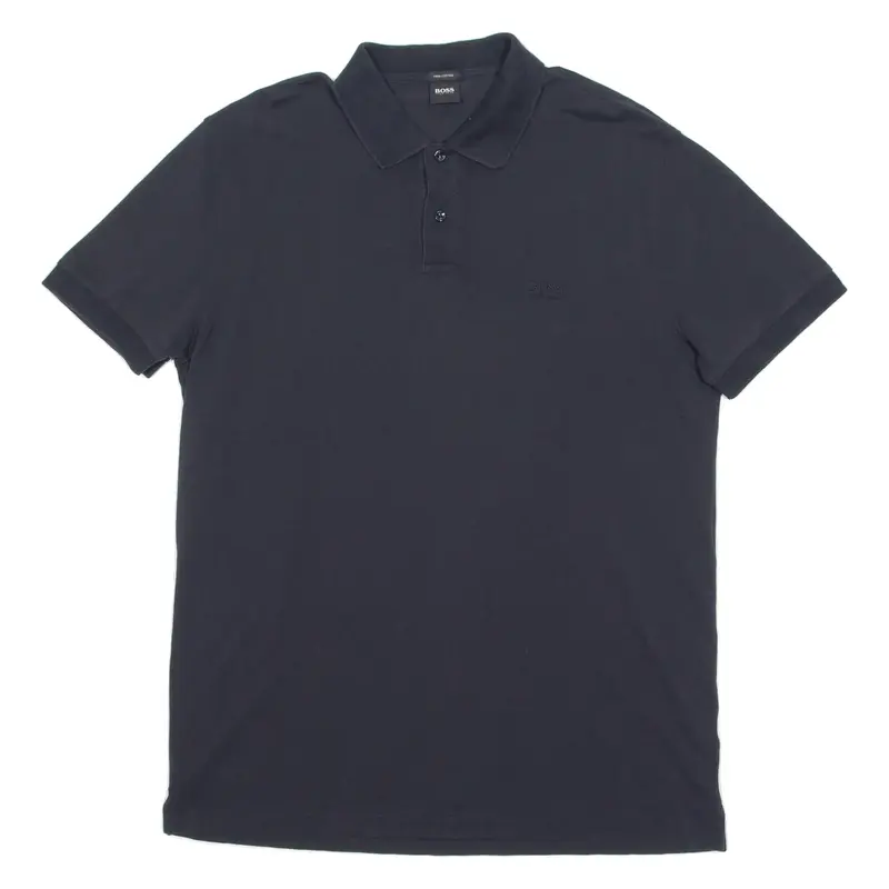 HUGO BOSS Mens Polo Shirt Black 2XL