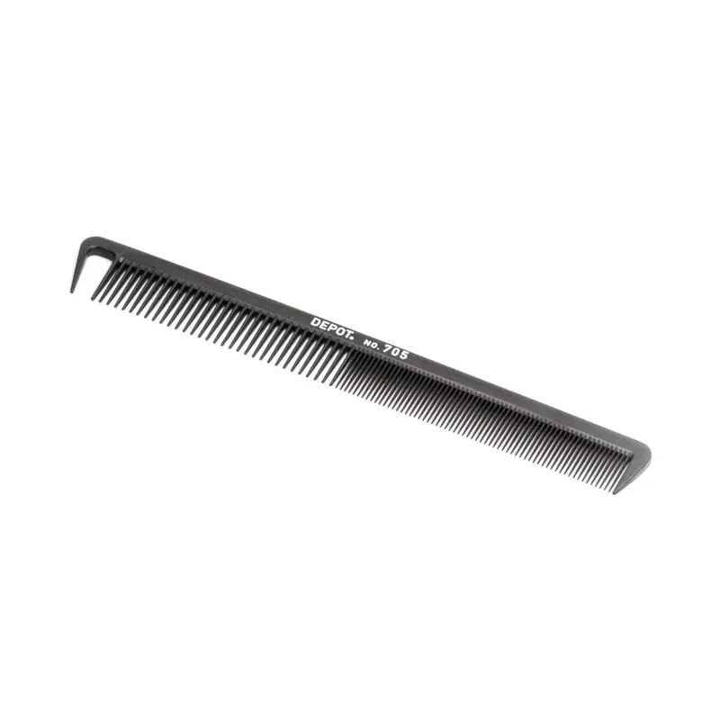 Depot Accessori No. 705 Carbon Plastic Hair Comb Black