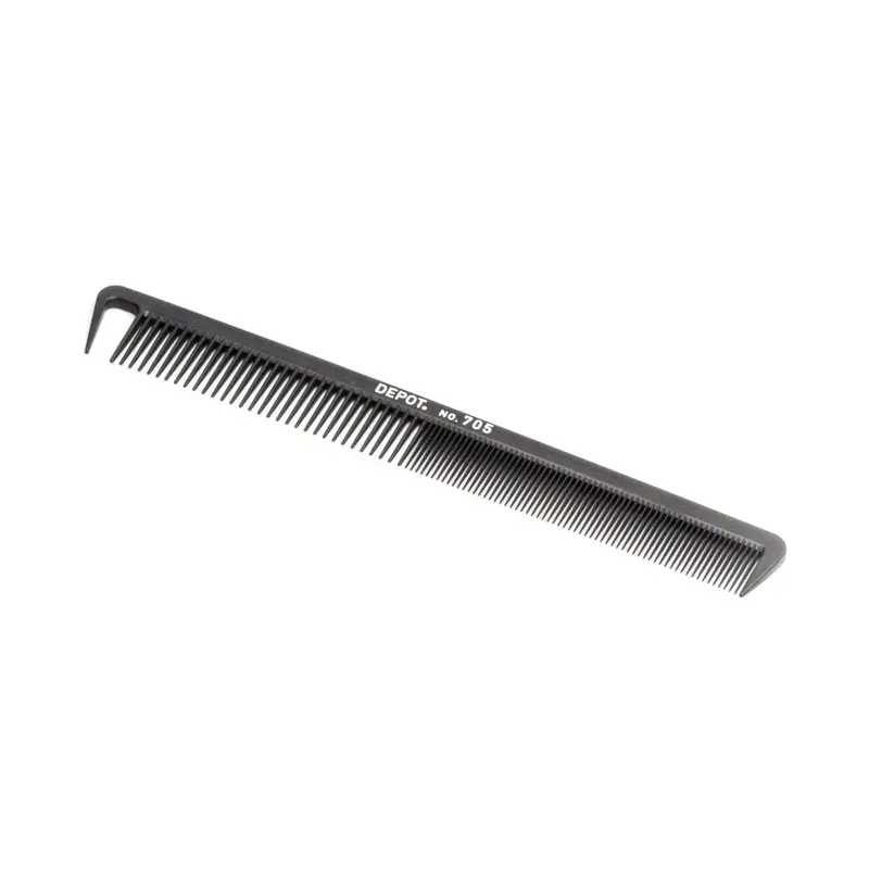 Depot Accessories No. 705 Carbon Comb Plastic Hair Black