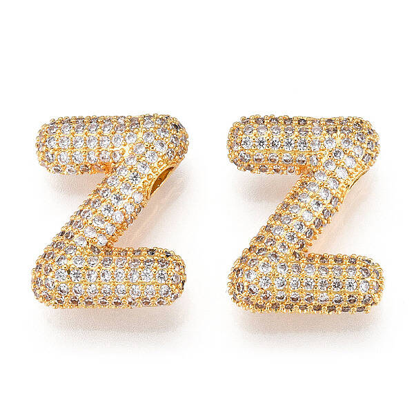 Brass Micro Pave Cubic Zirconia Pendants