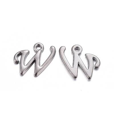Gunmetal Plated Alloy Letter Pendants