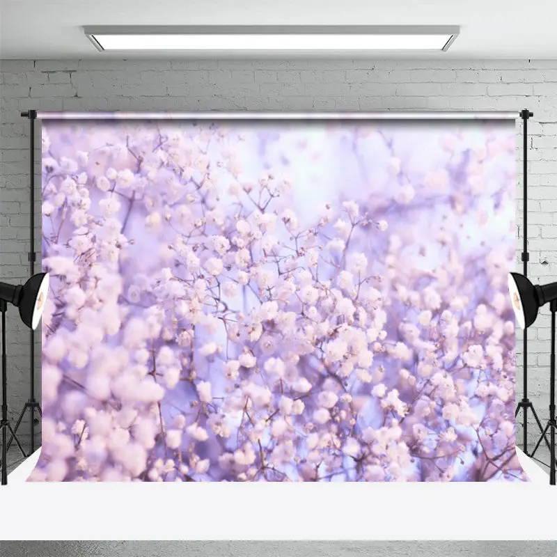 Purple Floral Wonderland Spring Photography Backdrop - Aperturee