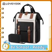 LOVEVOOK  Laptop Backpack with USB Port ,College School Backpack with Anti-Theft Pocket,Stylish Work Bag for Teacher, Nurse, ...
