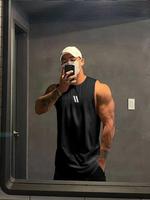 Men's Solid Color Mesh Tank Top, Regular Fit Casual Quick Drying Breathable Sleeveless Top for Summer, Men's Clothes for Gym ...