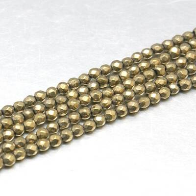 Natural Pyrite Beads Strands