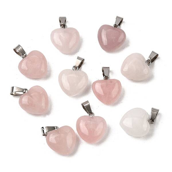Natural Rose Quartz Pendants