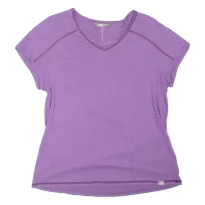 THE NORTH FACE Womens T-Shirt Purple V-Neck L