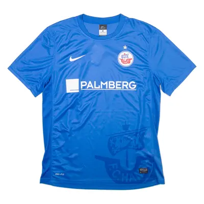 NIKE F.C. Hansa Mens Football Shirt Jersey Blue Crew Neck L