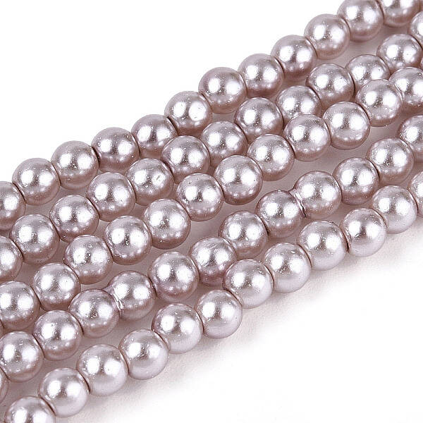 Baking Painted Glass Pearl Bead Strands