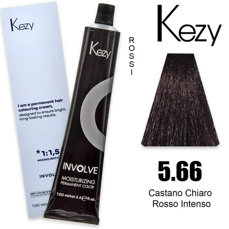 Kezy involve color 100 ml light brown intense red 5.66