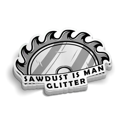 Sawdust - Hard Hat Decal