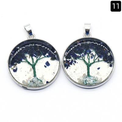 Synthetic Blue Goldstone Pendants