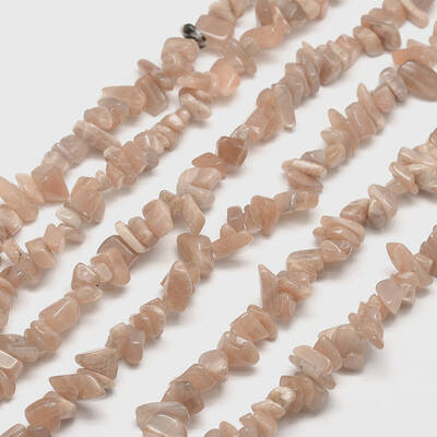 Natural Sunstone Chip Bead Strands