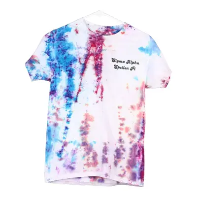 Custom Ink Tie-Dye T-Shirt - Small Multicoloured Cotton