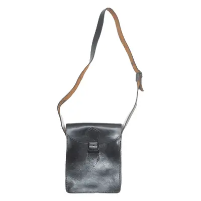 Womens Crossbody Bag Black Leather 90s
