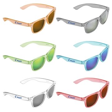 100 Customized Waikiki Mirrored Tonal Sunglasses - UV Protection