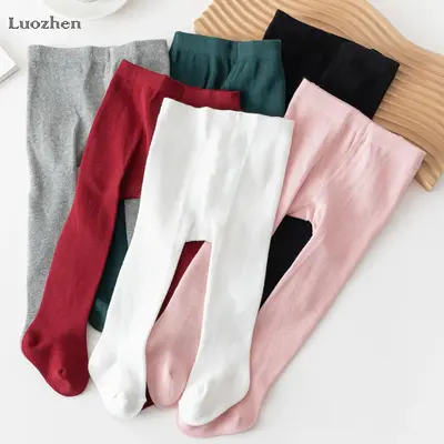 Girls baby pantyhose newborn elastic waist solid color stockingssocks tights suitable for daily leisure Girls Cable