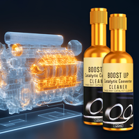 Automotive three way catalytic cleaner, engine internal disassembly free cleaning, exhaust gas decarbonization cleaning agent