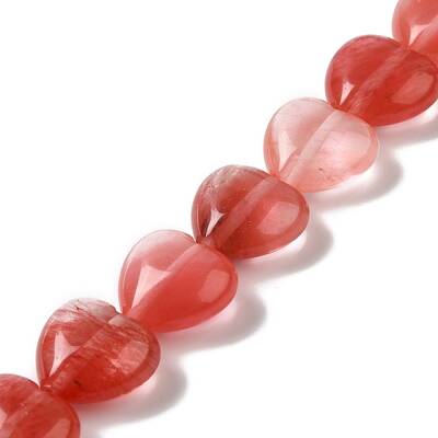 Cherry Quartz Glass Beads Strands