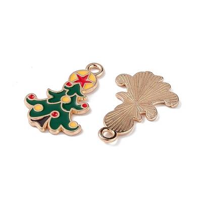 Christmas Alloy Enamel Pendants