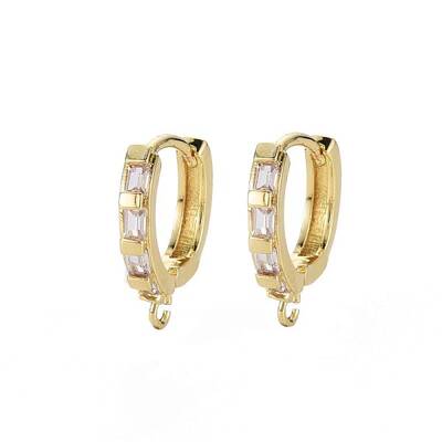 Brass Huggie Hoop Earring Findings