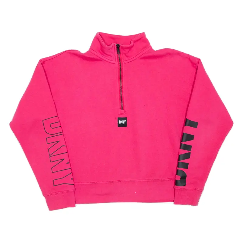 DKNY Cropped Womens Sweatshirt Pink S