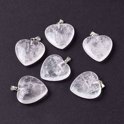 Natural Quartz Crystal Pendants