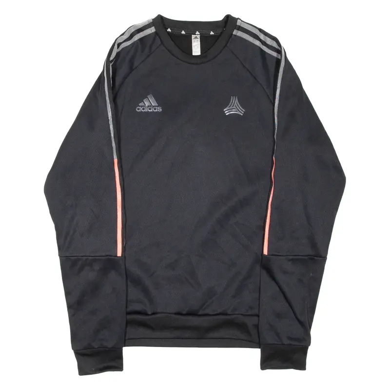 ADIDAS Mens Sweatshirt Black Crewneck S