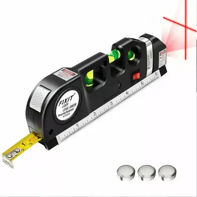 Multipurpose Laser Spirit Level, 8 Feet Laser Level, Multifunctional Spirit Level Tool, Metric Level Tool, Physical Meas...