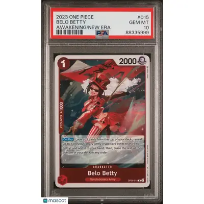 PSA 2023 One Piece Belo Betty #015 OP 05 Awakening of the New Era 10