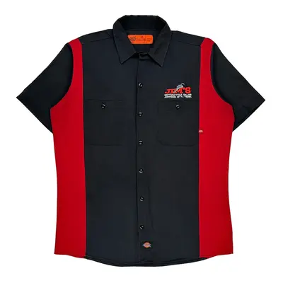 Motorcycle Sales Dickies Graphic Short Sleeve Shirt - Medium Black Polyester Blend | Size: medium